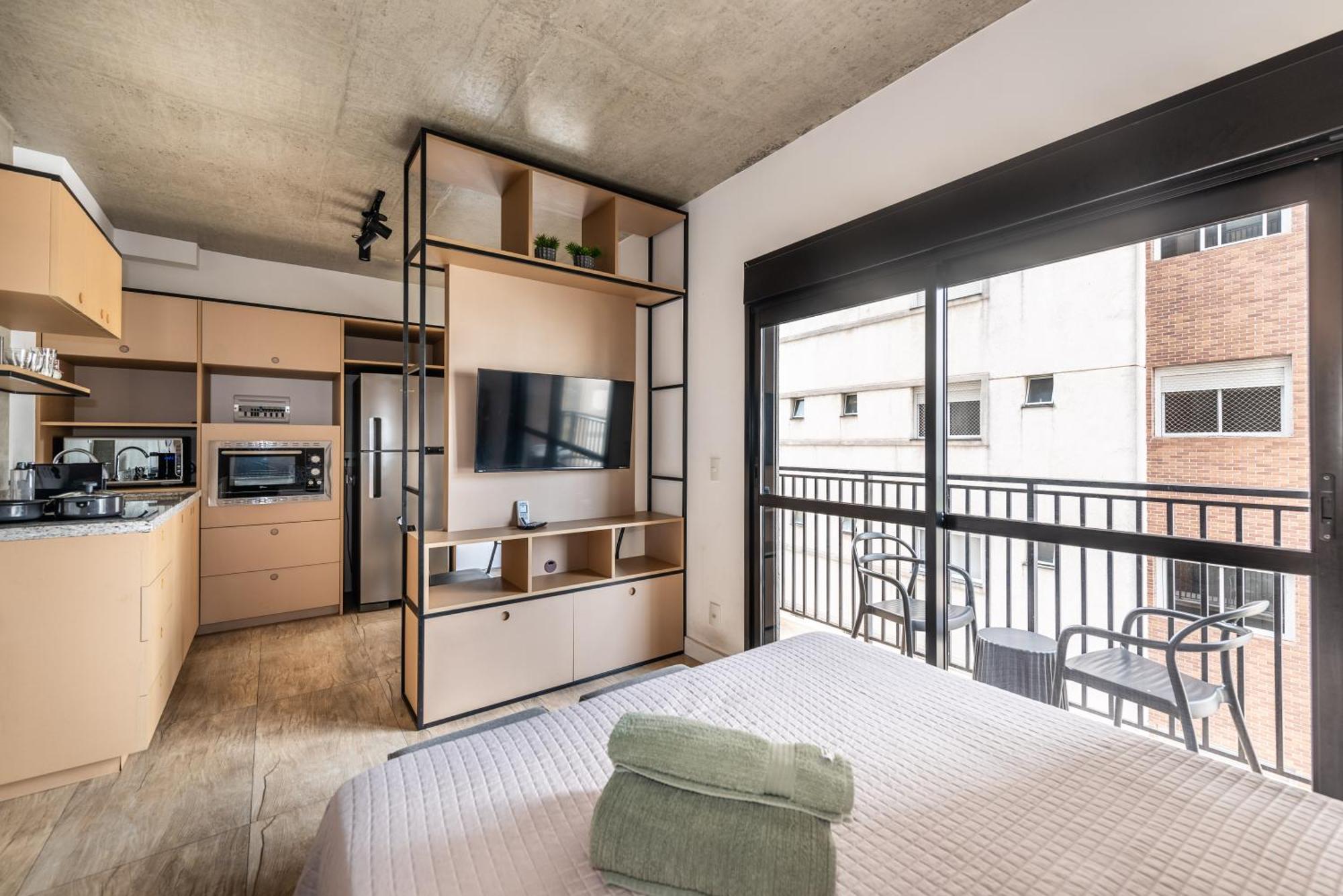 Apartamento 83 New Next Paulista Av, Fast Wifi And Balcony