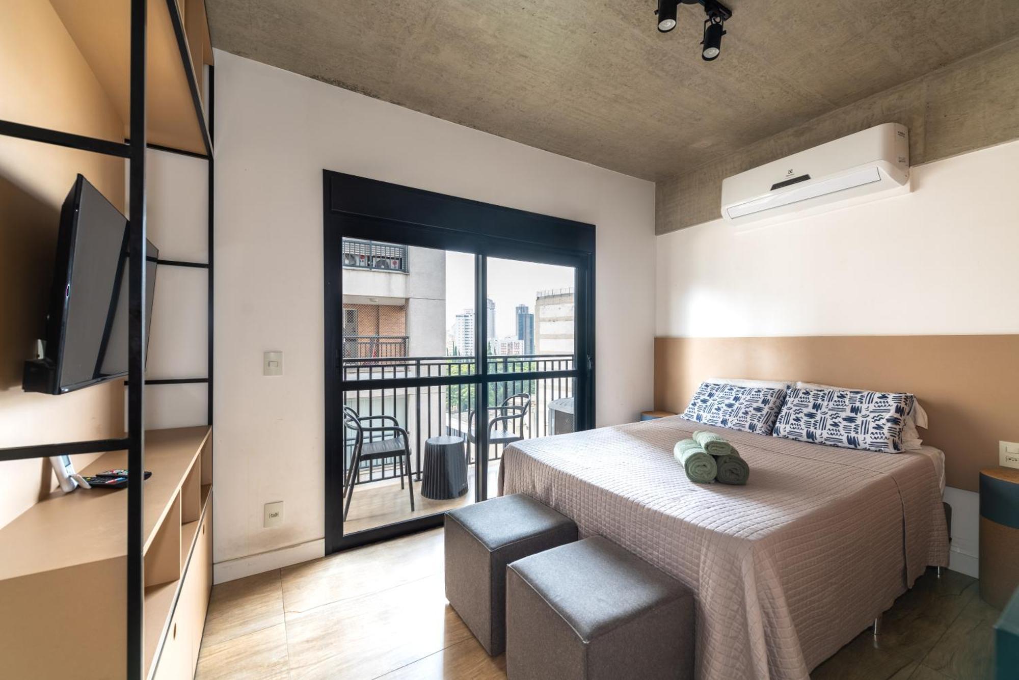 83 New Next Paulista Av, Fast Wifi And Balcony Apartamento *
